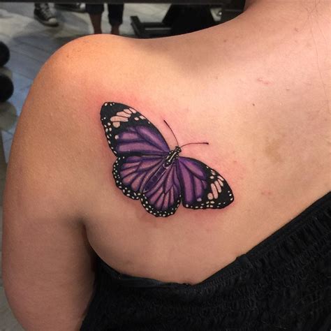 Top 61 Best Purple Butterfly Tattoo Ideas - [2021 Inspiration Guide]