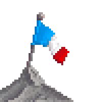 French flag animation @ PixelJoint.com