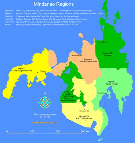 Mindanao Regions | Mindanao Maps