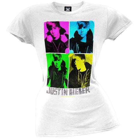 Justin Bieber - Justin Bieber - 4 Square Girls T-Shirt - Walmart.com - Walmart.com