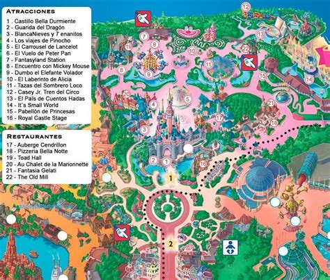 Fantasyland Disneyland Map