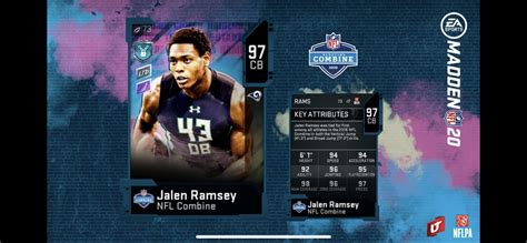 LTD Jalen Ramsey stats : r/MaddenUltimateTeam