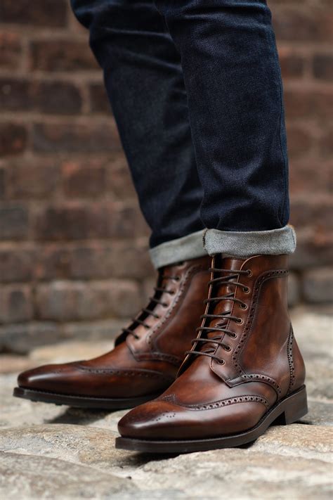 Men's Wingtip Boot In Color #77 Leather - Thursday Boot Company | Boots ...