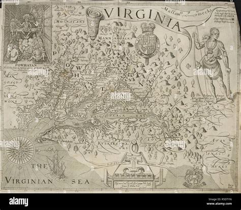 Powhatan Indians Map