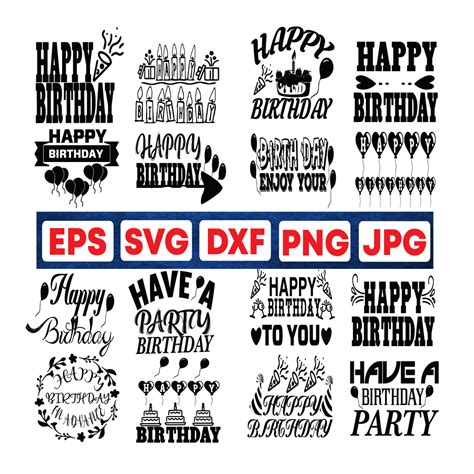 Happy Birthday Svg Png Eps Clipart Birthday Svg Birthday Shirt Svg | Porn Sex Picture