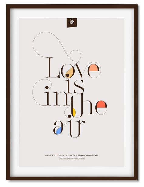 Love is in the air Poster by Moshik Nadav Fashion Typography