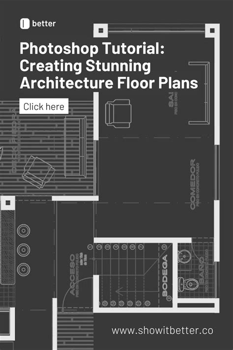 Architecture Floor Plan in Photoshop tutorial Architectural Engineering ...