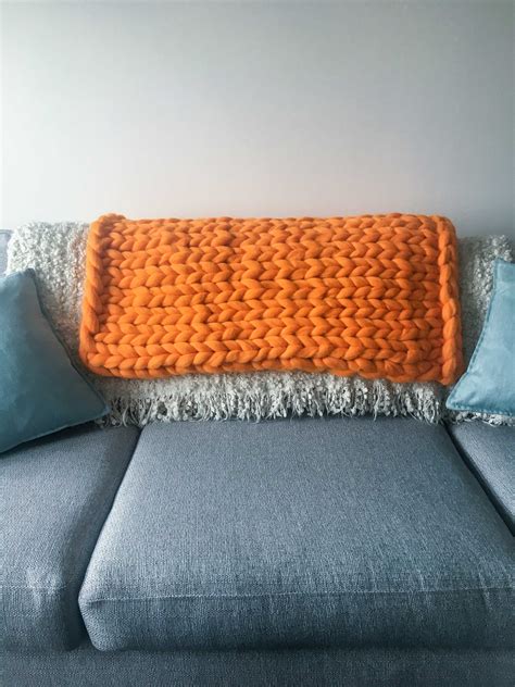 Giant Knit Blanket - Handmade with 100% British Wool