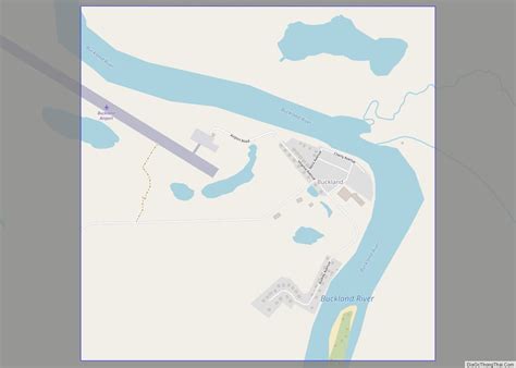 Map of Buckland city, Alaska