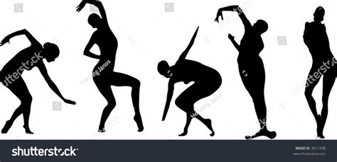 Abstract Dance Silhouette Stock Vector Illustration 3611438 : Shutterstock