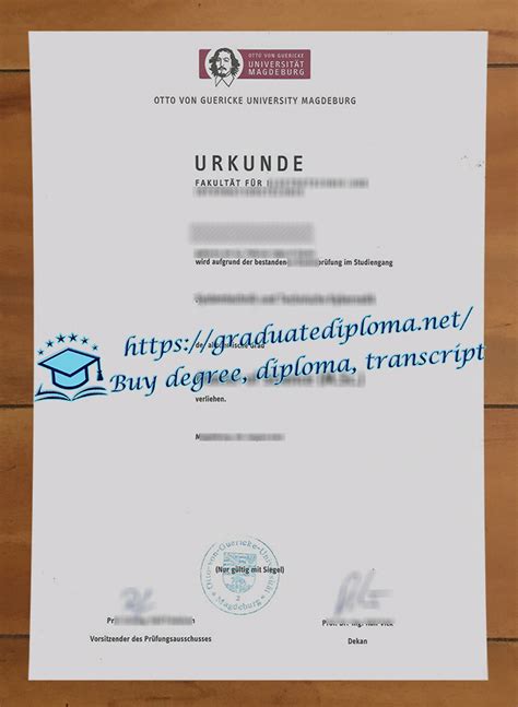 How to buy a Otto-von-Guericke-University Magdeburg diploma