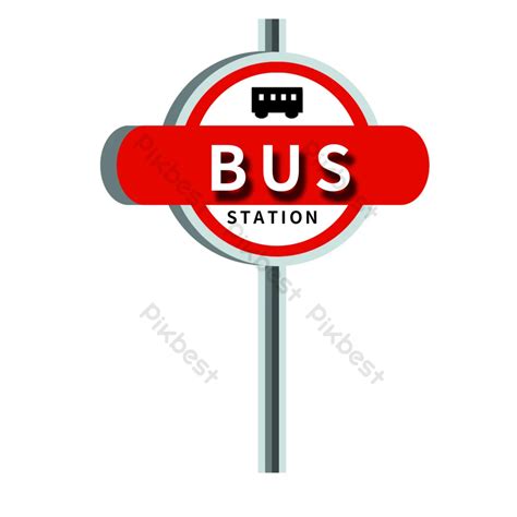 Bus stop sign design vector | PNG Images PSD Free Download - Pikbest