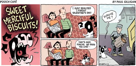 Don't forget Valentine's Day! | Read Pooch Cafe #comics on GoComics.com | #puppylove Cartoonist ...