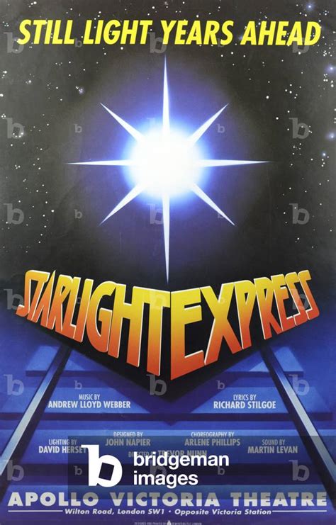 Image of Starlight Express theatre poster for production at the Apollo ...