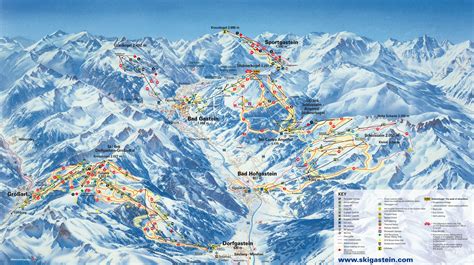 Bad Gastein Trail map - Freeride