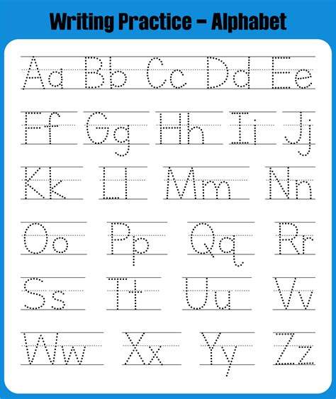 Letter Tracing Worksheets Free Printable