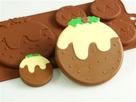 4+1 Christmas Pudding Chocolate Collection Silicone Mould Silicone Moulds