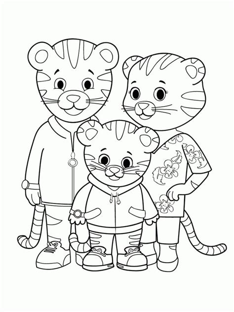 Daniel Tiger Coloring Pages - Best Coloring Pages For Kids | Daniel ...