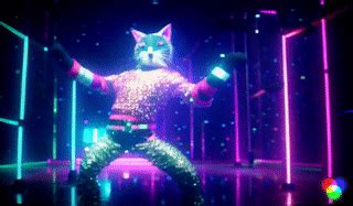 Disco cat by FutureRender on DeviantArt