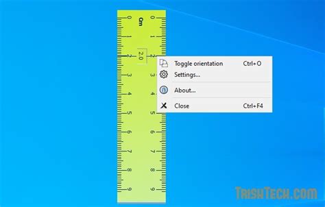 zzRuler : Free On-Screen Ruler App for Windows