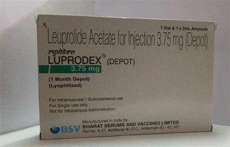 Luprodex Leuprorelin Luprolide Acetate 3.75 mg Injection, Packaging Type: 1 Vial, Packaging Size ...