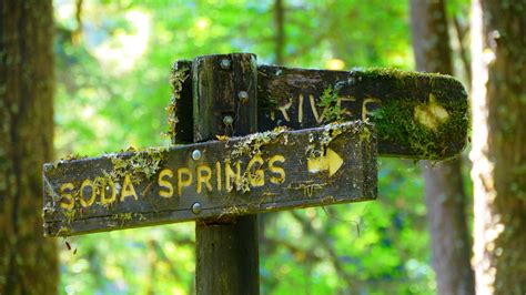 Soda Springs directional sign in Cascadia State Park | Flickr