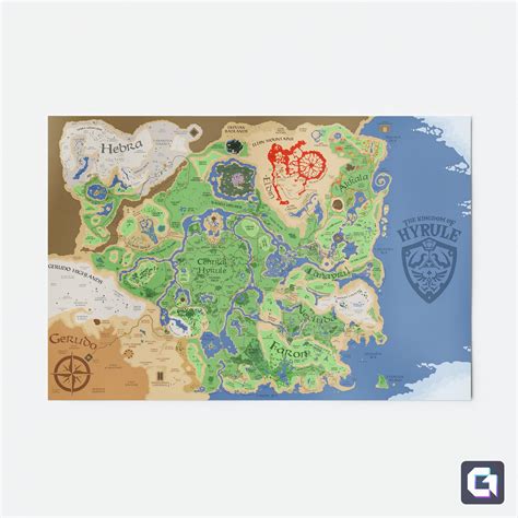 Hyrule Map Wallpaper