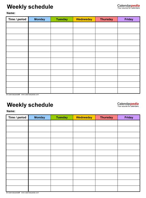 How to 7 Day Schedule Template Blank - Get Your Calendar Printable