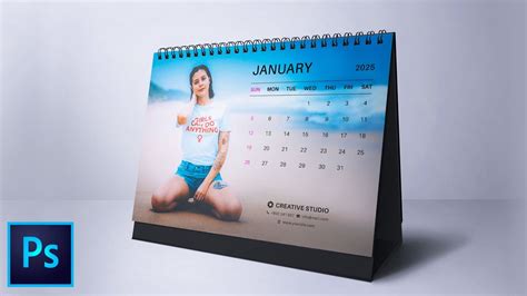 How To Design Desk Calendar 2021 In Photoshop | In-Depth Tutorial | Free Calendar Template ...