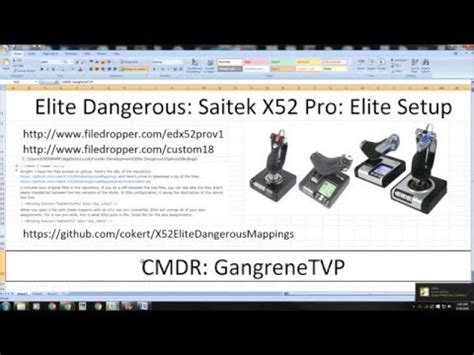 Saitek X52 Pro: Elite Dangerous Setup: Part 2c - YouTube