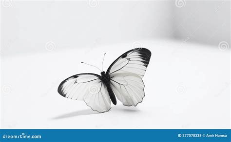 Minimalist Photography of a Butterfly Stock Photo - Image of cream ...