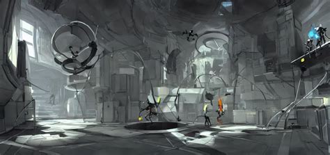 Portal 2 Concept Art | Stable Diffusion