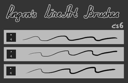 Lineart Brushes by RinGreen on DeviantArt