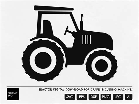 Tractor SVG Farm SVG Farmyard Tractor Clipart Tractor Cut - Etsy