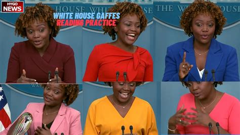 Gaffes & reading practice from U.S. White House press secretary KJP ...