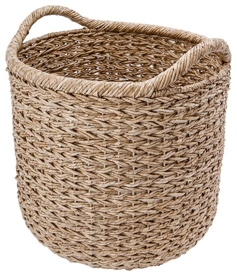 Extra Large Handwoven Decorative Storage Basket in Twisted Sea Grass ...