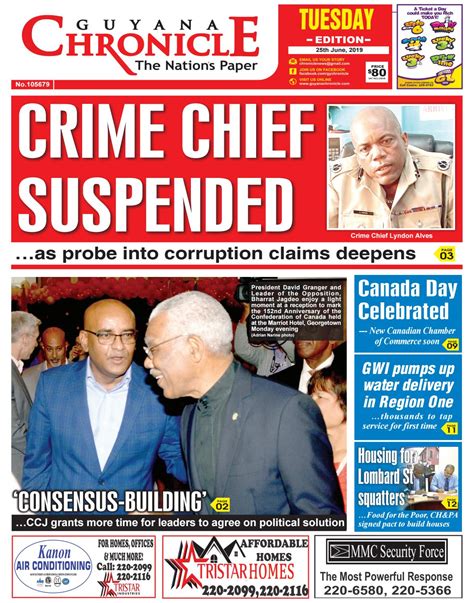 Guyana_Chronicle_Epaper_06_25_2019 by Guyana Chronicle - Issuu