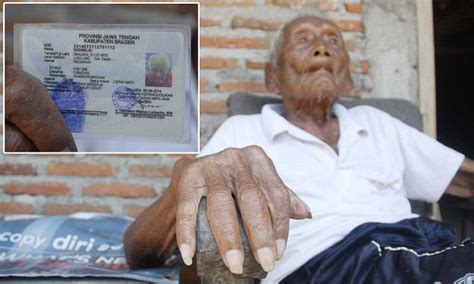 Indonesian man claiming to be oldest human in history says he is 'ready to die' | Daily Mail Online