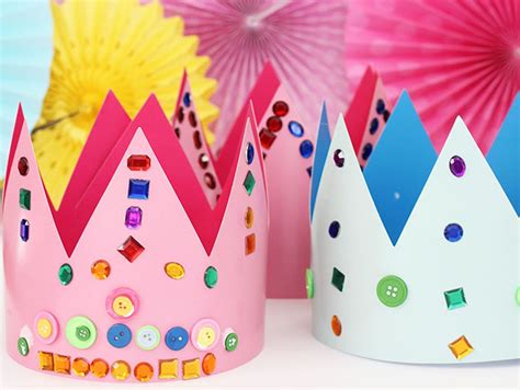Kids Birthday Party Jewel Crown Craft | Fun365 | Crown crafts, Birthday ...
