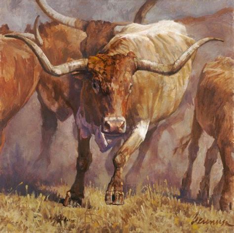 longhorn | Western art, Painting, Longhorn cattle