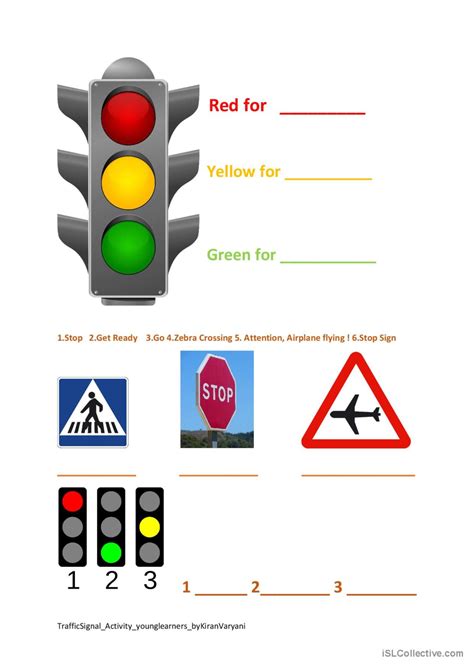 Traffic Signs Worksheet Kindergarten Worksheets Traffic Signs – NBKomputer