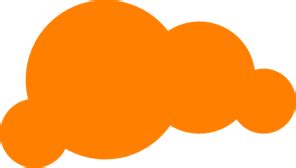 Orange Cloud Clip Art at Clker.com - vector clip art online, royalty ...