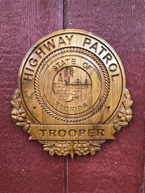 Florida State Trooper Badge Plaque - Etsy