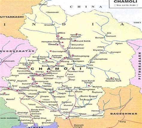 Chamoli Map | Political Map of Chamoli | Chamoli Tourist Map