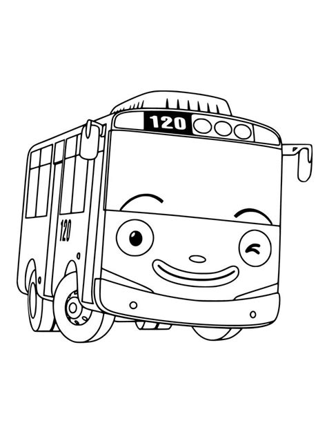 Free printable Tayo The Little Bus coloring pages for kids | Tayo the little bus, Cartoon ...