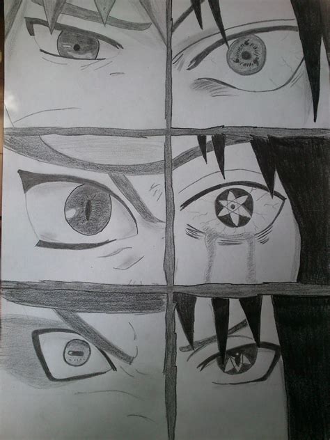 Naruto and Sasuke eyes by Haku-in-the-snow on DeviantArt