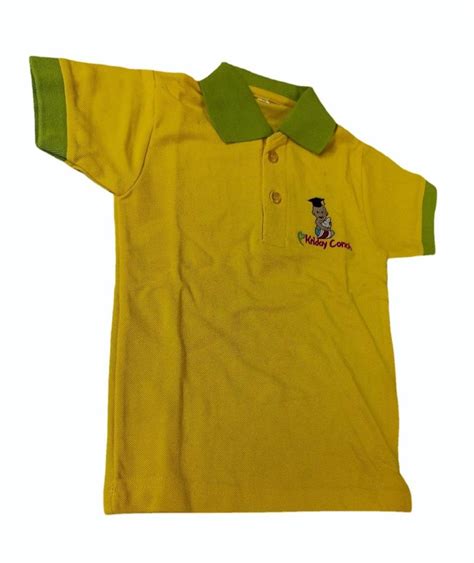 Cotton Yellow Boys School T Shirt, Size: Medium at Rs 650/piece in Gurugram | ID: 2851890188662