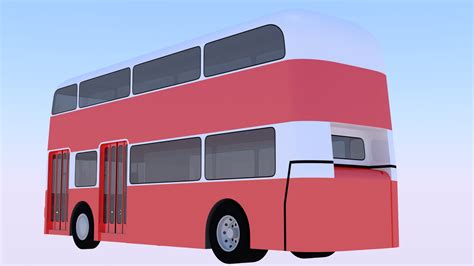 Vintage doubledecker bus 3D model - TurboSquid 2093218