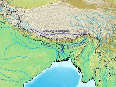 Brahmaputra Drainage System Map