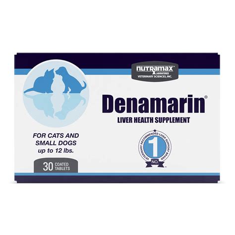 Buy Nutramax Denamarin Liver Supplement for Small Dogs and Cats - with S-Adenosylmethionine ...